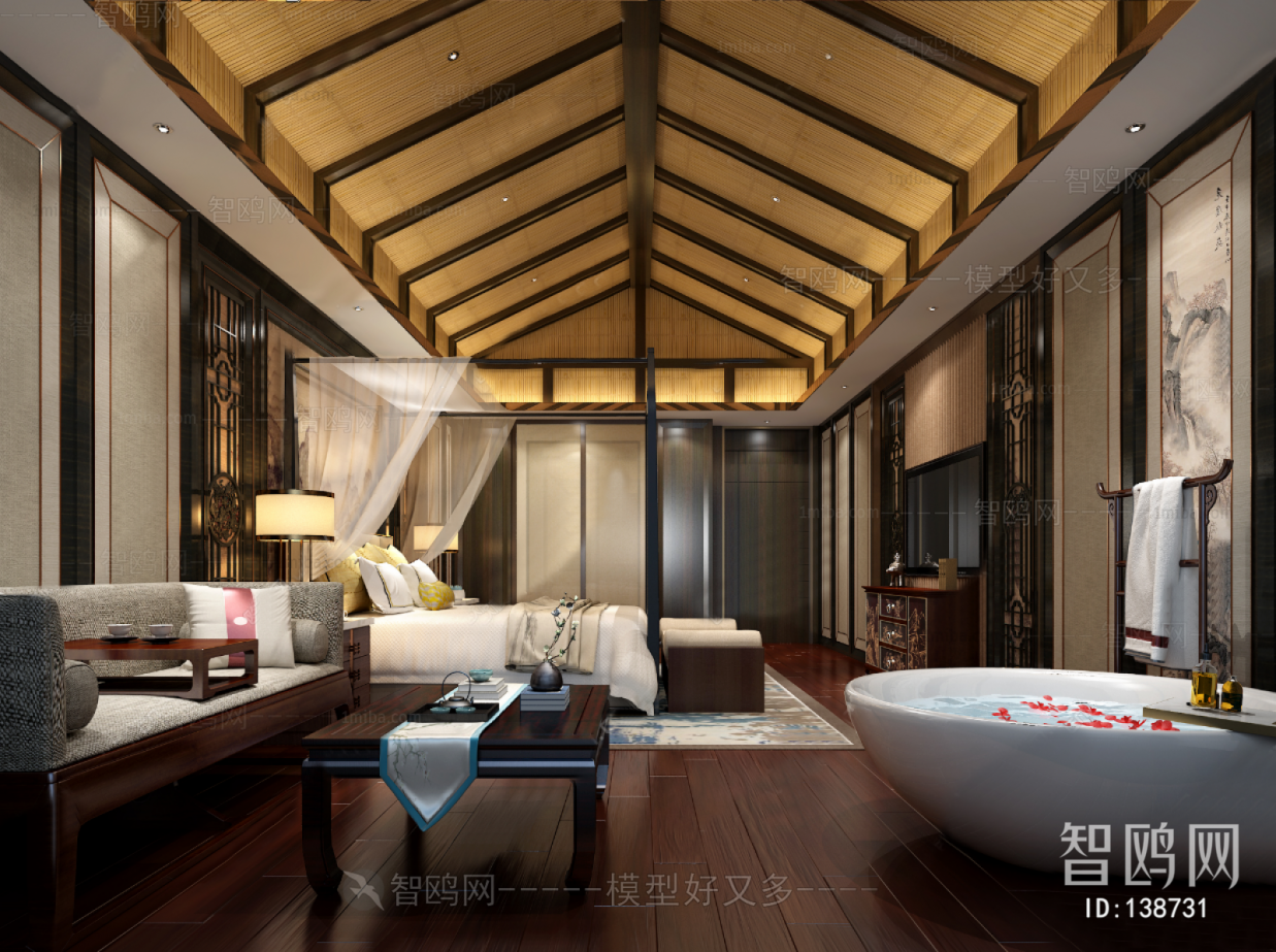 New Chinese Style Guest Room