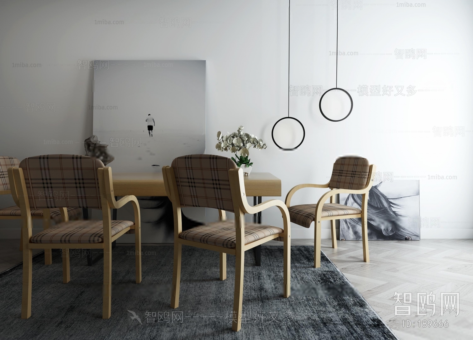 Nordic Style Dining Table And Chairs