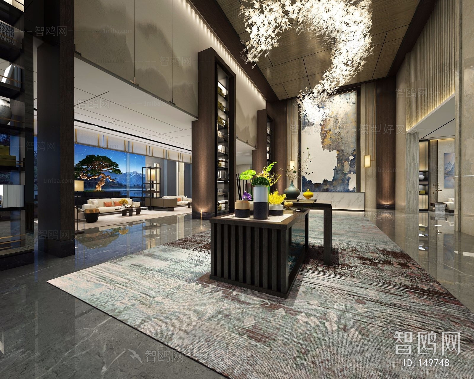 New Chinese Style Lobby Hall