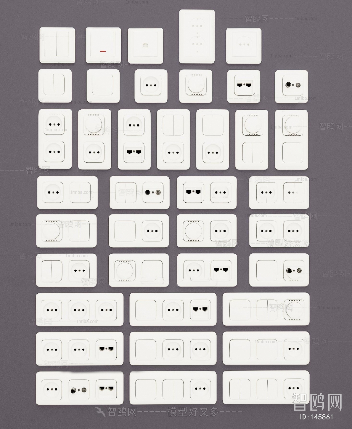 Modern Switch Socket Panel