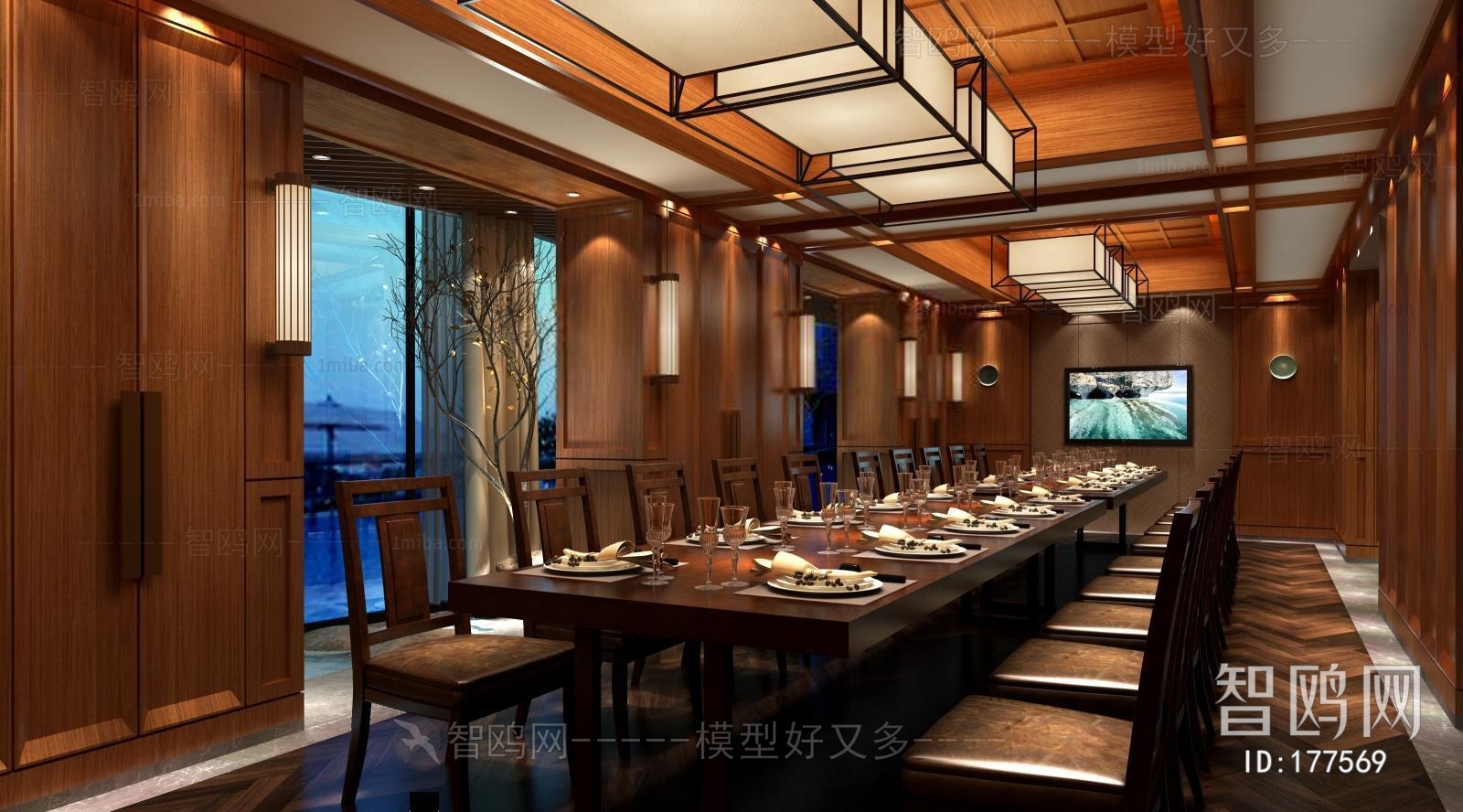 New Chinese Style Dining Room