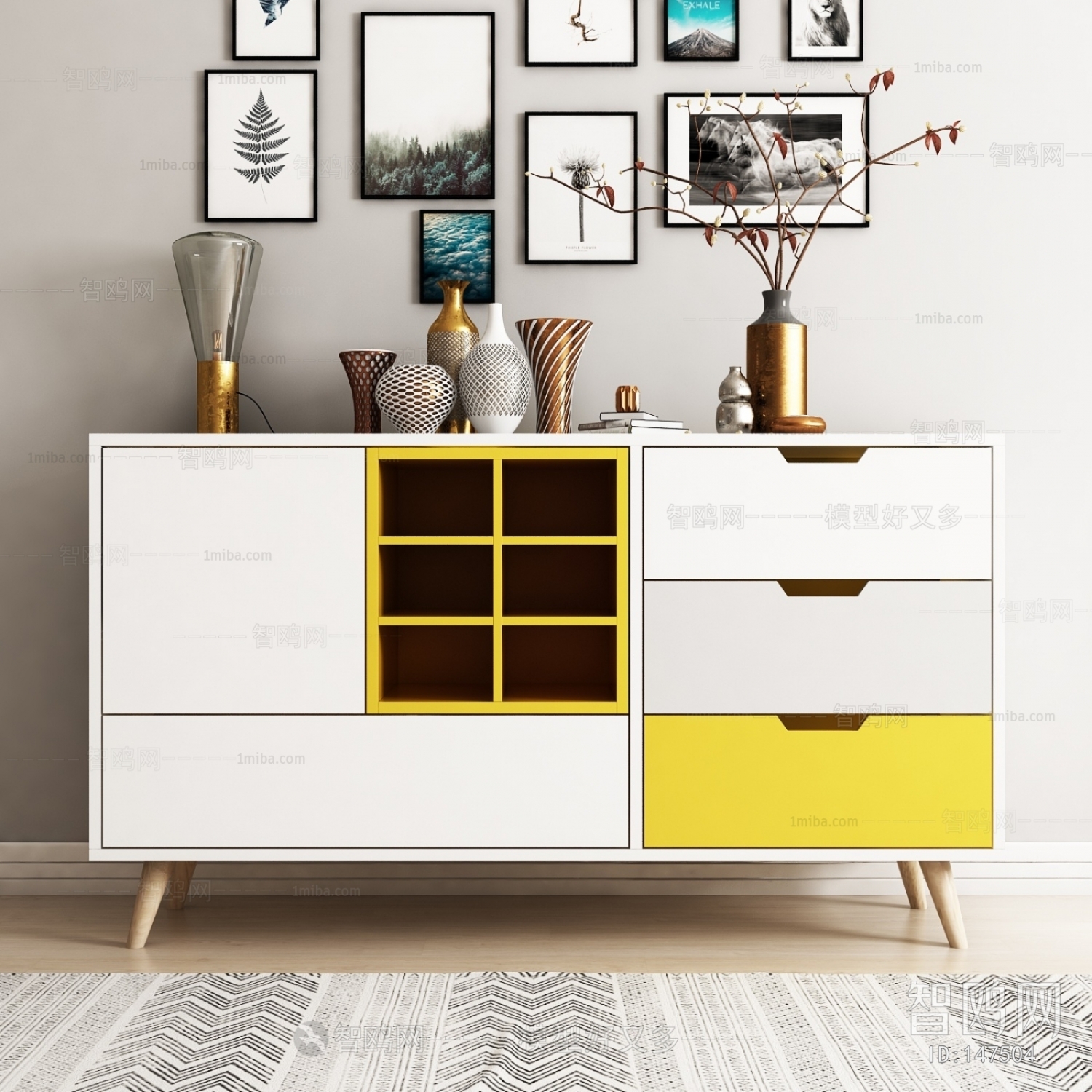 Nordic Style Side Cabinet/Entrance Cabinet