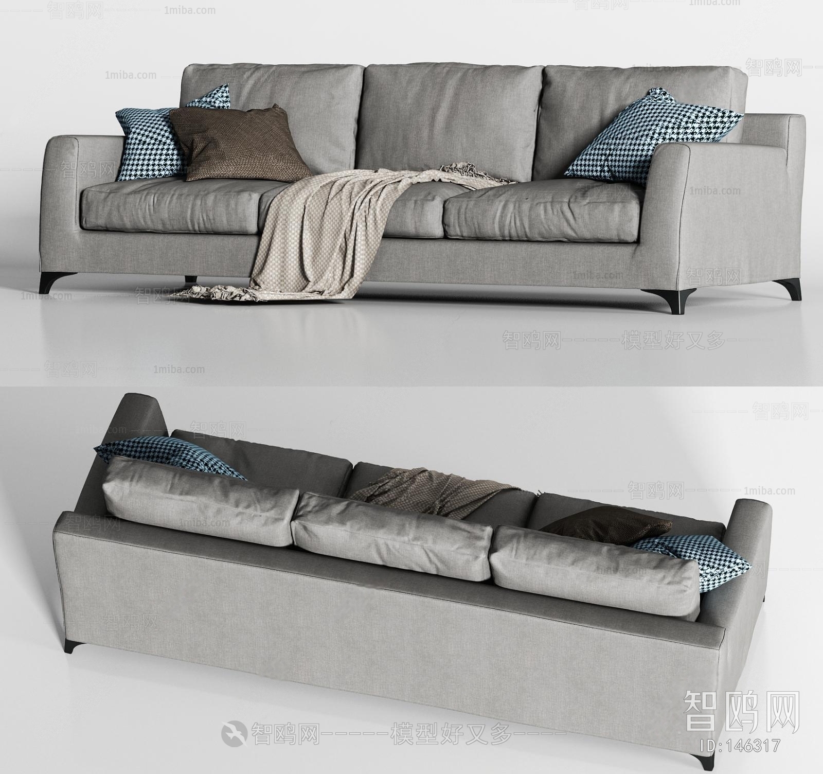 Modern Three-seat Sofa