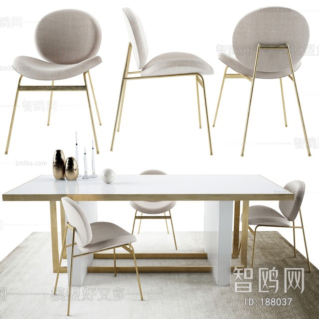 Post Modern Style Dining Table And Chairs