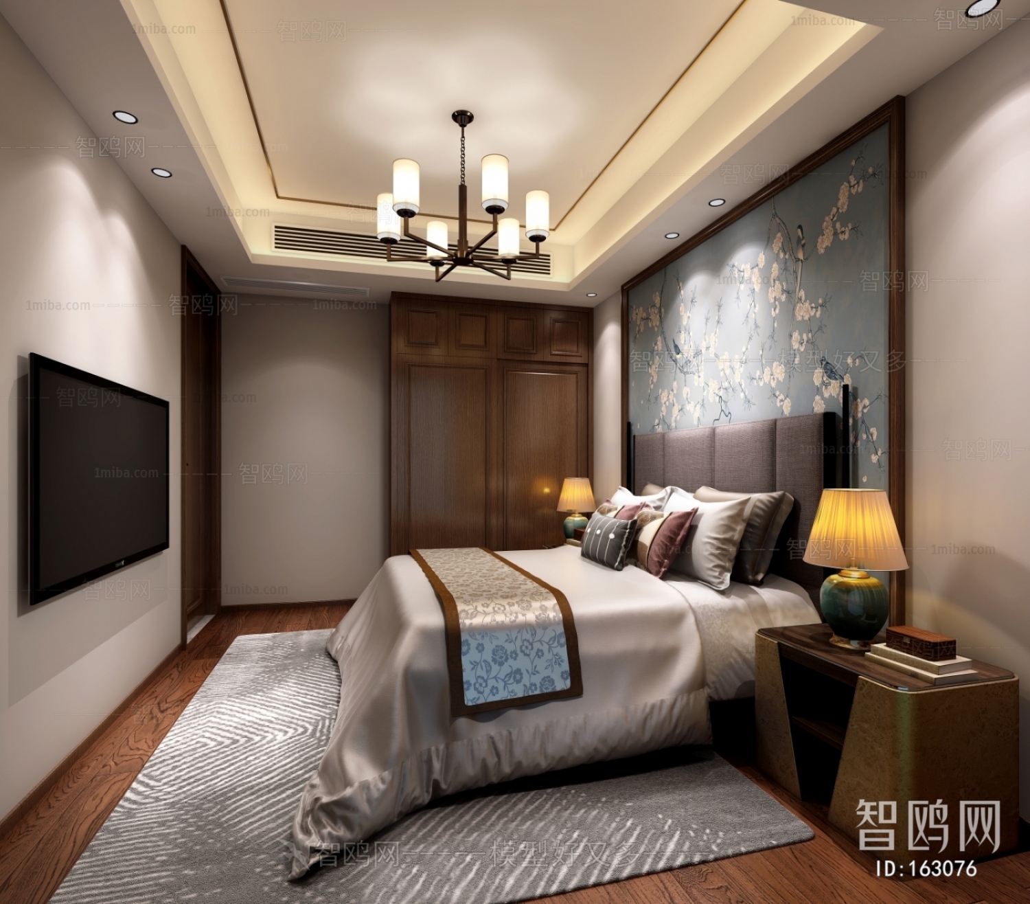 New Chinese Style Bedroom