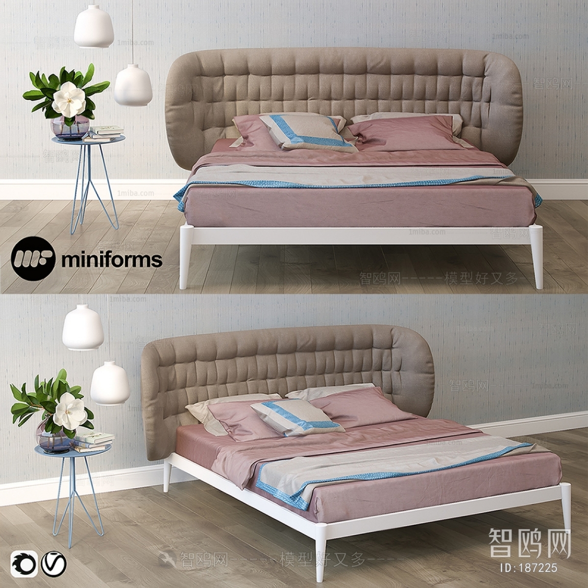 Nordic Style Double Bed