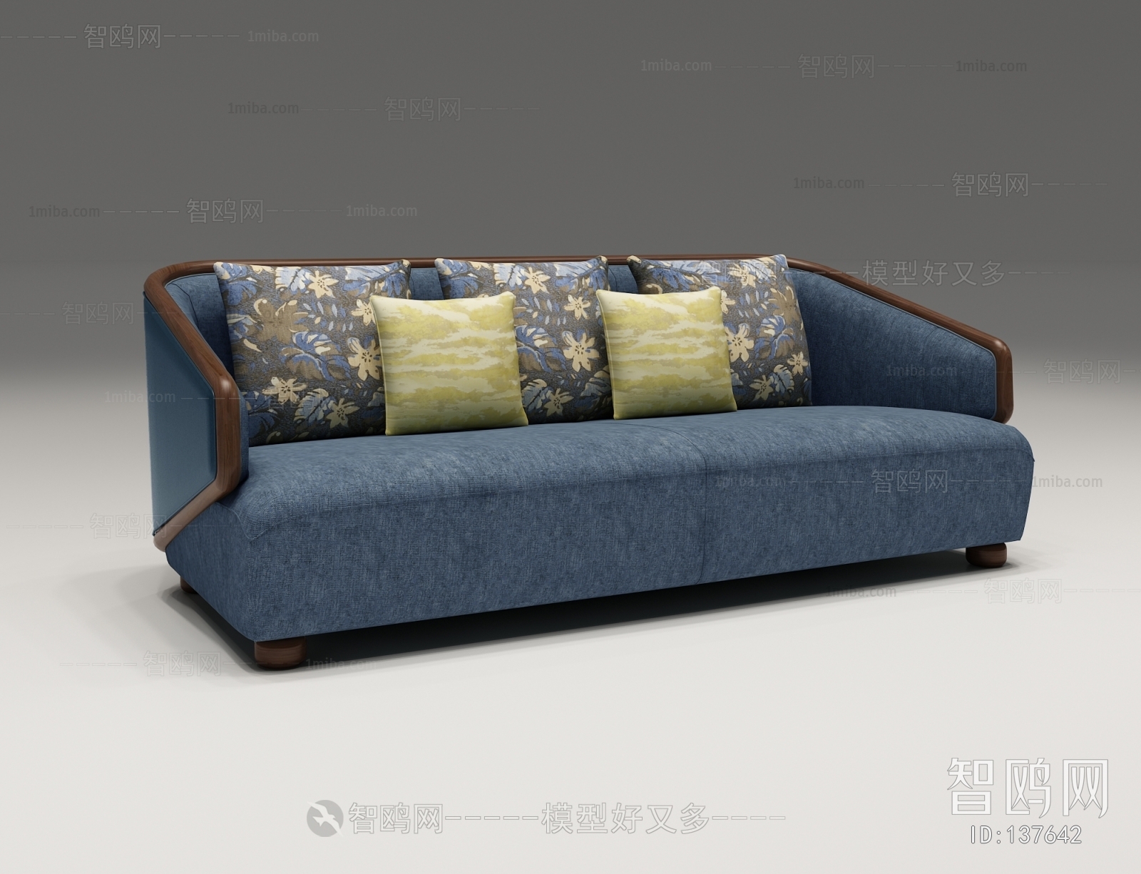 Nordic Style Three-seat Sofa