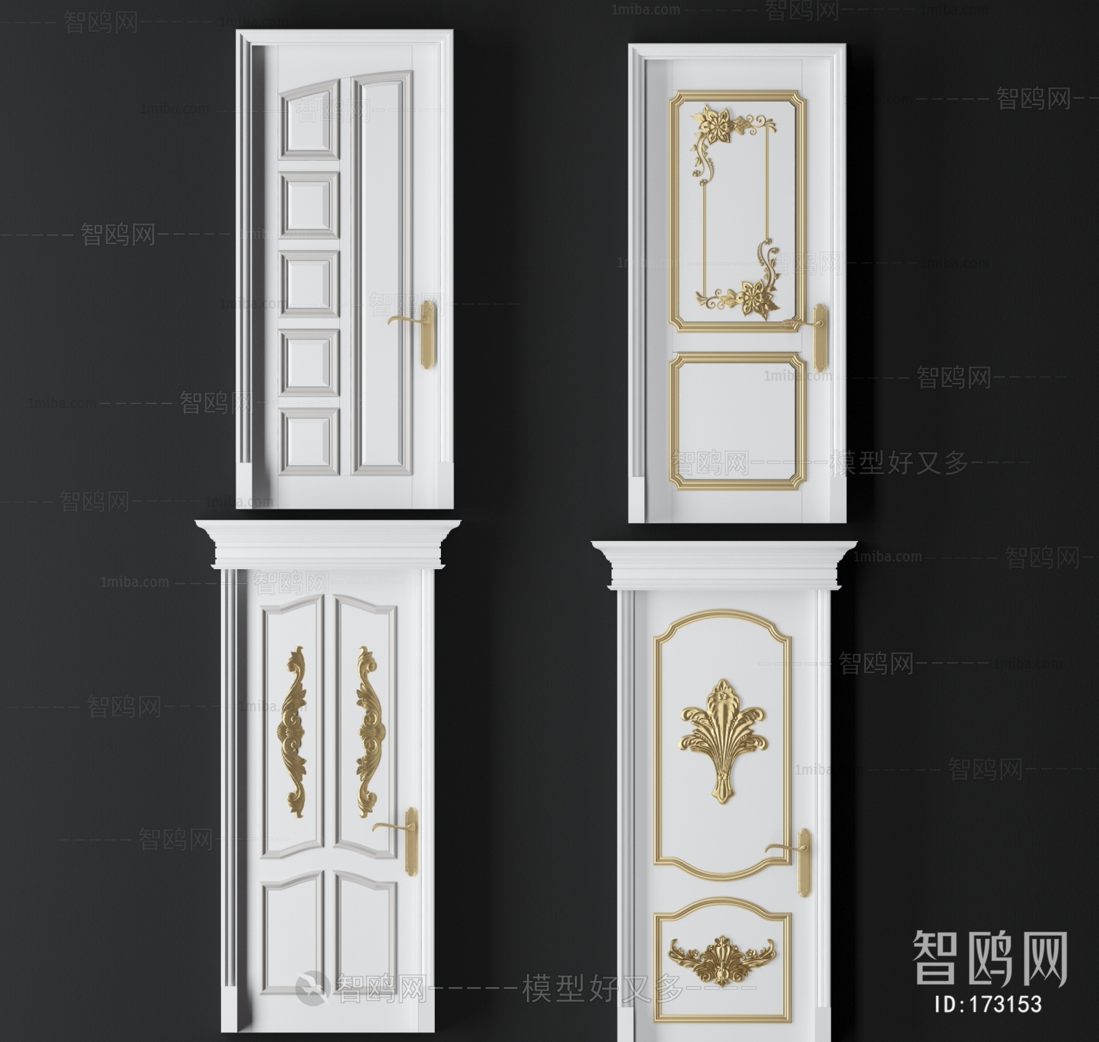 European Style Solid Wood Door