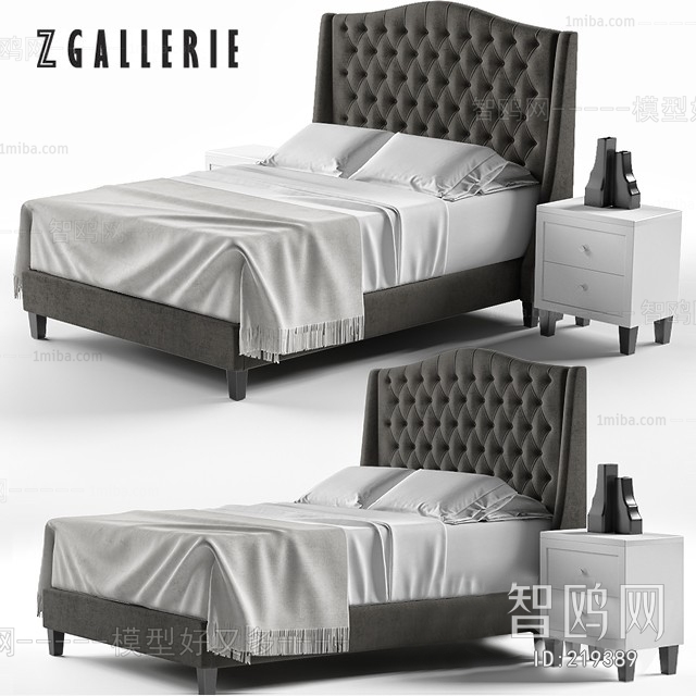 Modern American Style Double Bed