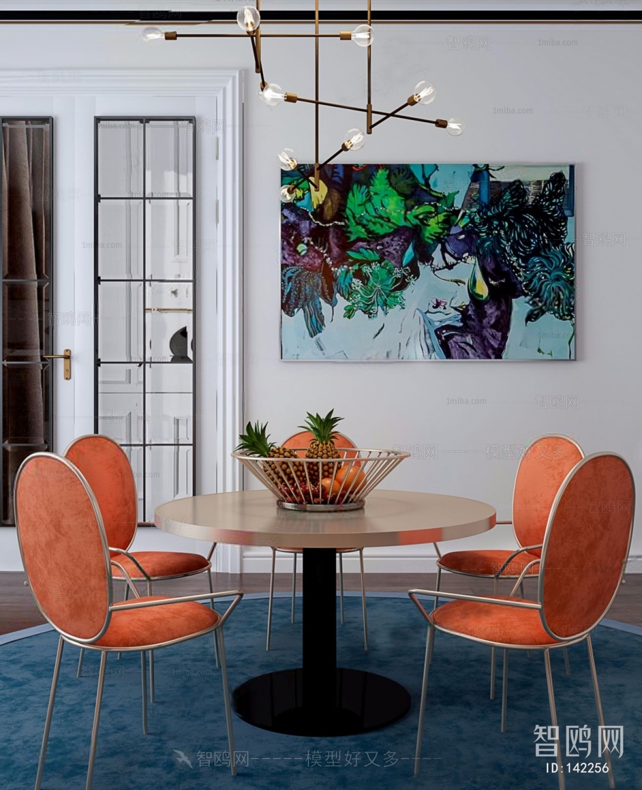 Post Modern Style Dining Table And Chairs