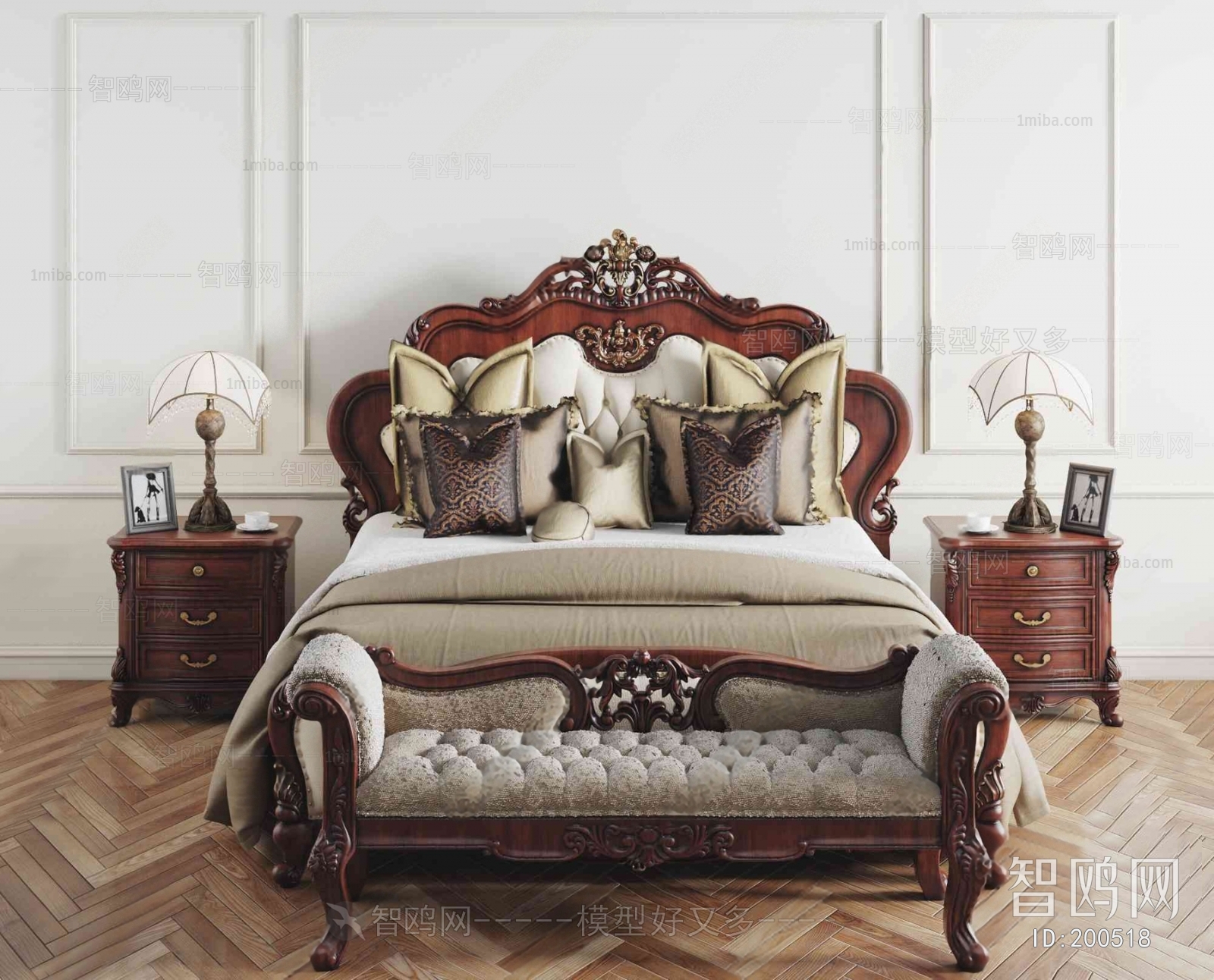 French Style Double Bed