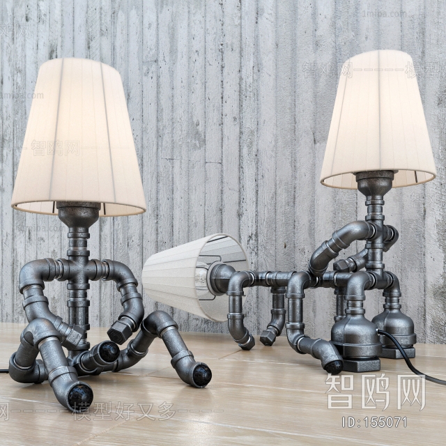 Industrial Style Table Lamp