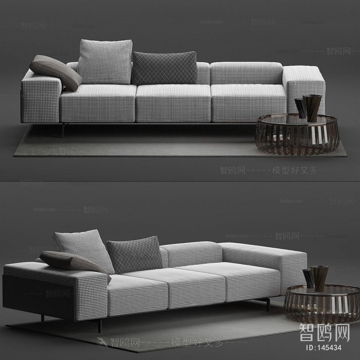 Modern Three-seat Sofa