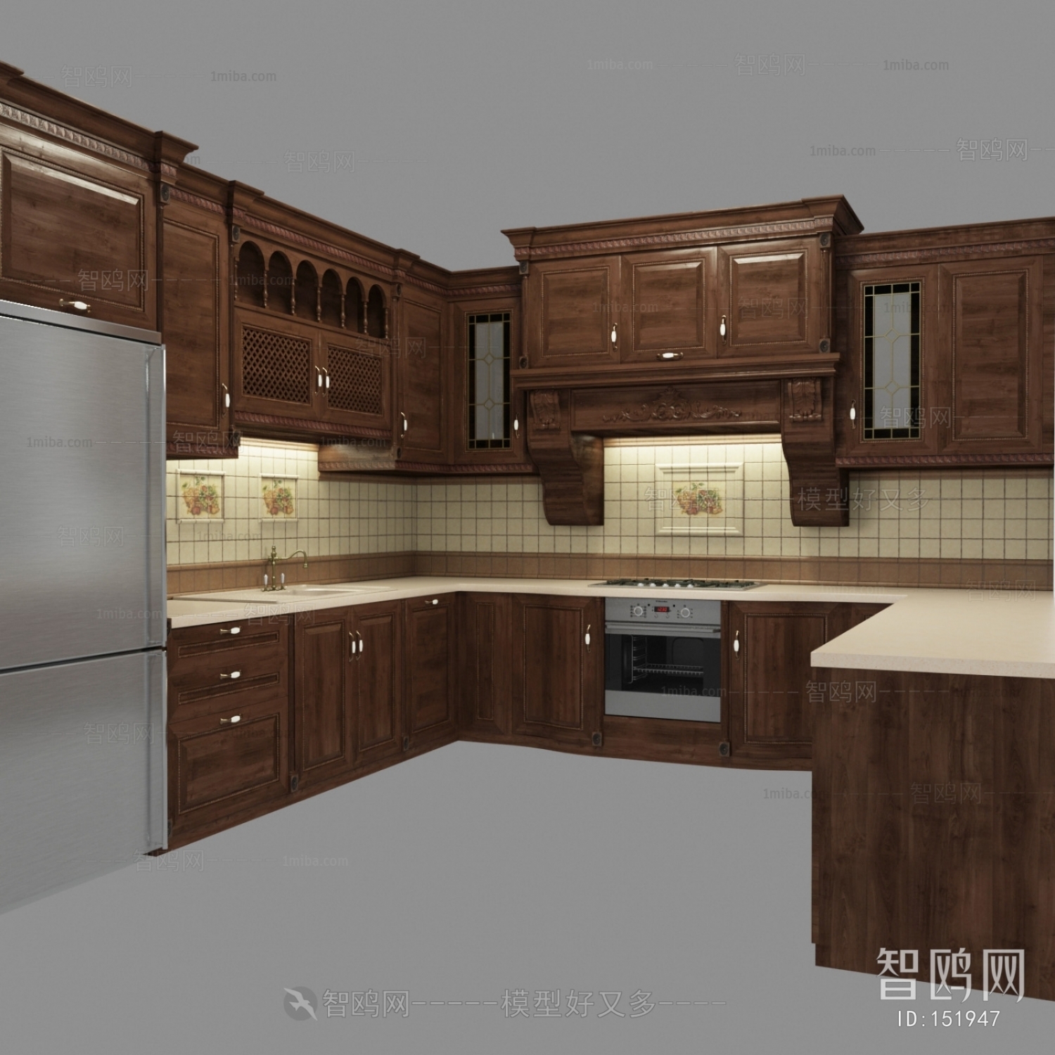 European Style Kitchen Cabinet