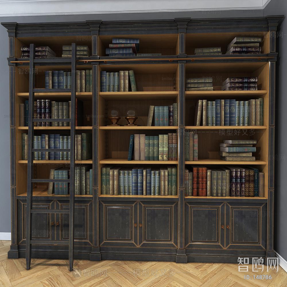 European Style Retro Style Bookcase