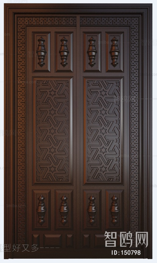 Modern Solid Wood Door