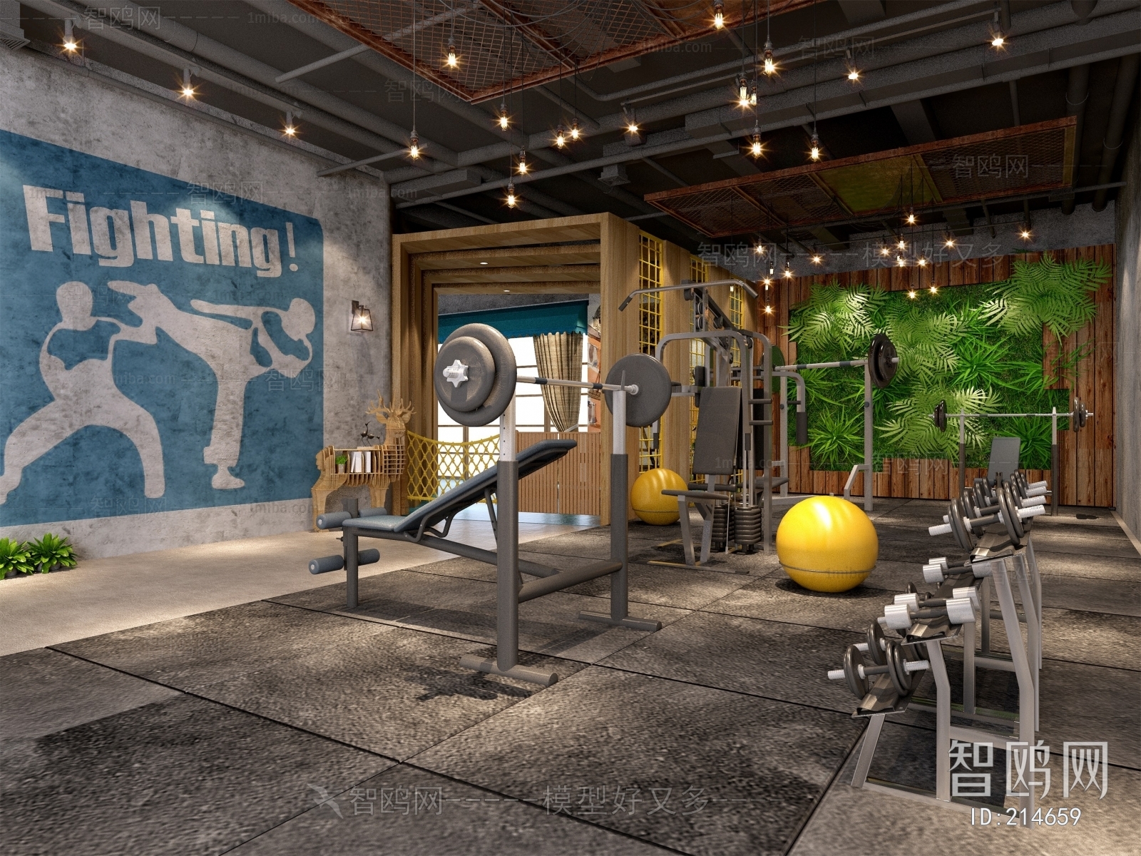 Industrial Style Gym