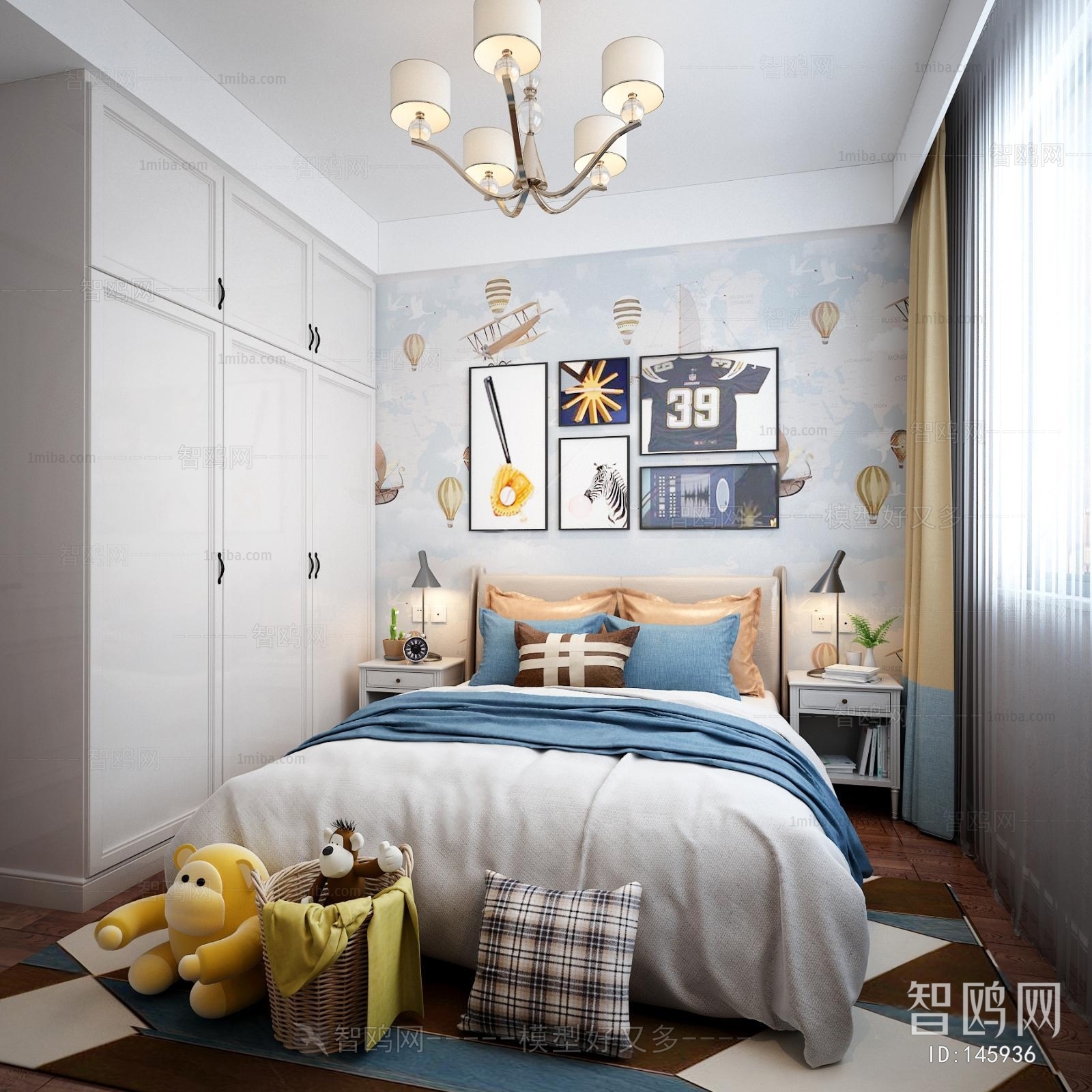 Modern Boy's Room And Son's Room