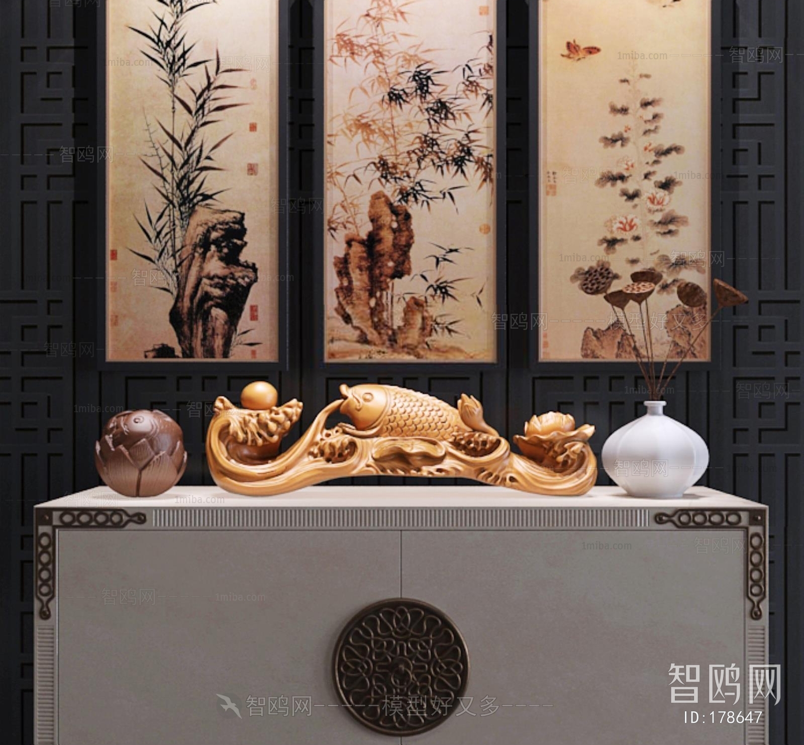 Chinese Style Decorative Set