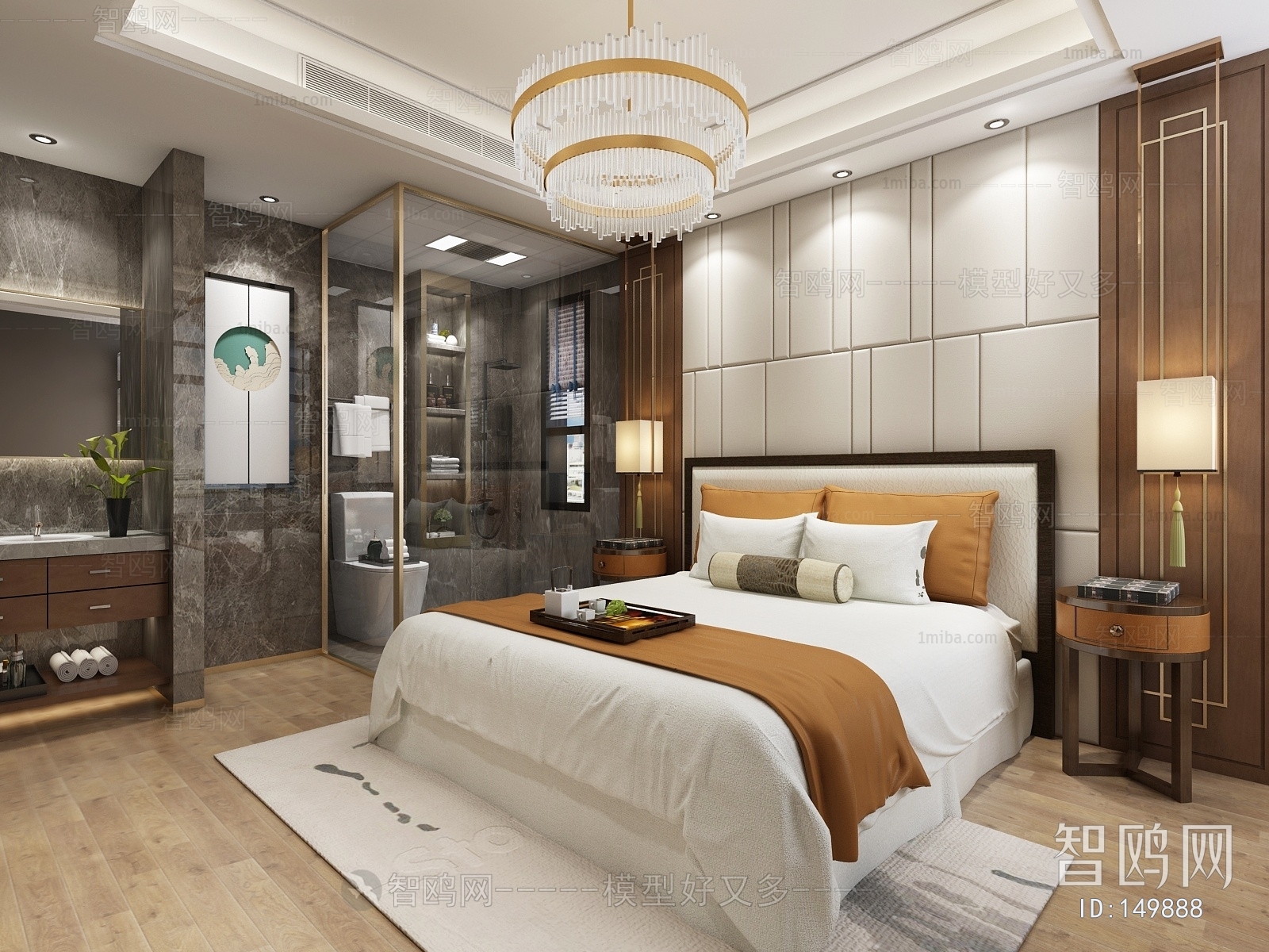 New Chinese Style Bedroom