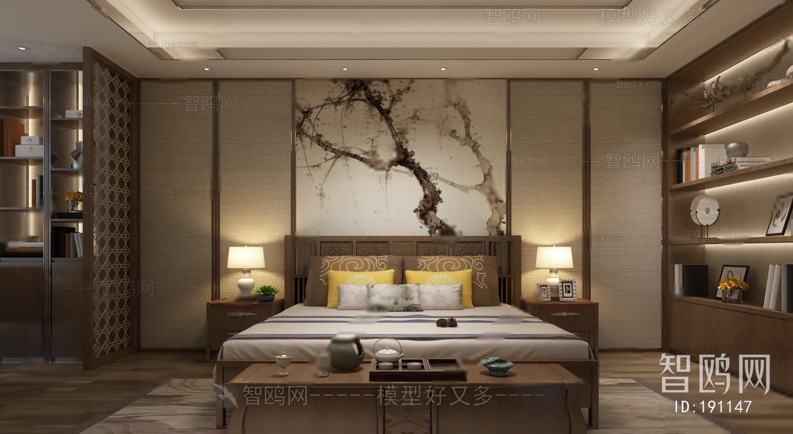 New Chinese Style Bedroom