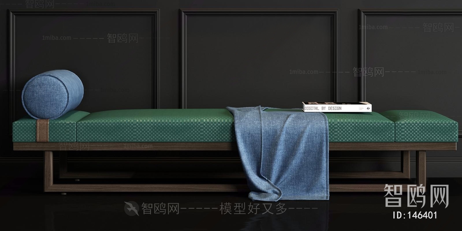 Modern New Chinese Style Bench