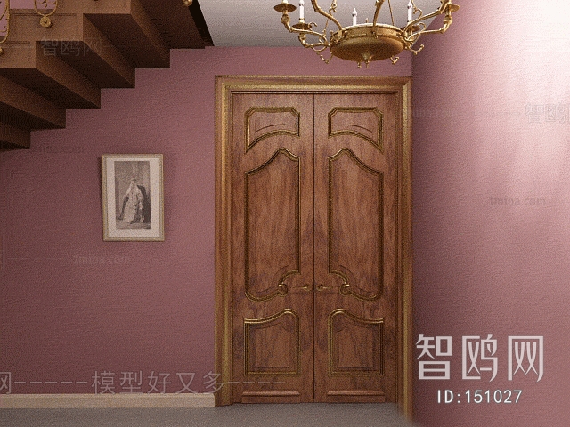 European Style Solid Wood Door