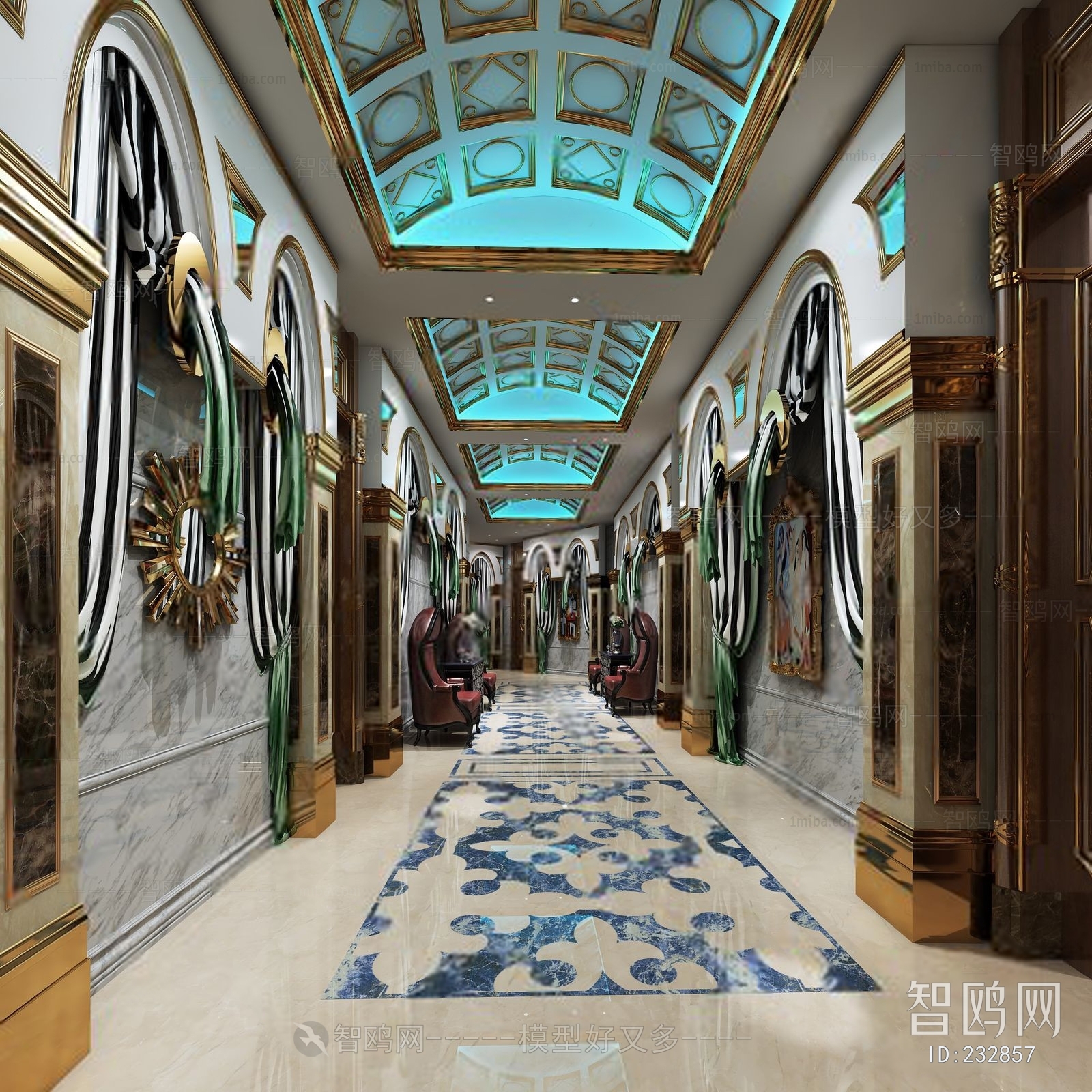 French Style Corridor Elevator Hall