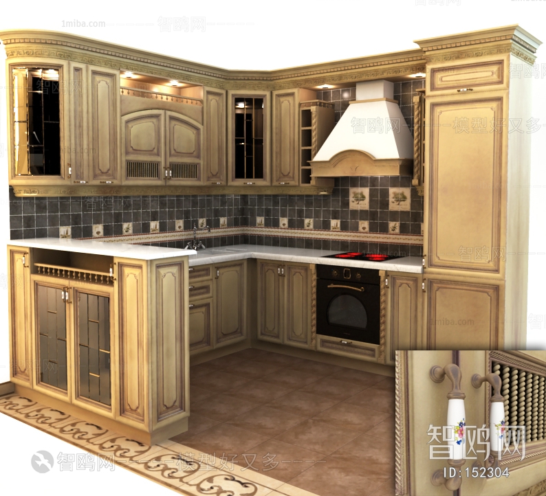 European Style Kitchen Cabinet