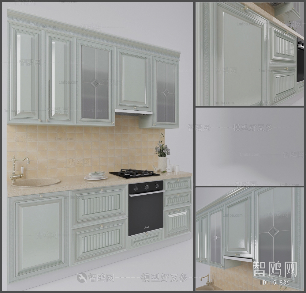 European Style Kitchen Cabinet