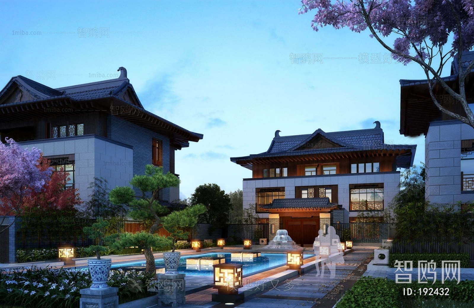 New Chinese Style Villa Appearance