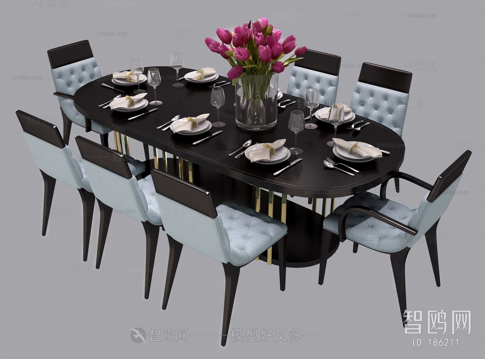 Post Modern Style Dining Table And Chairs