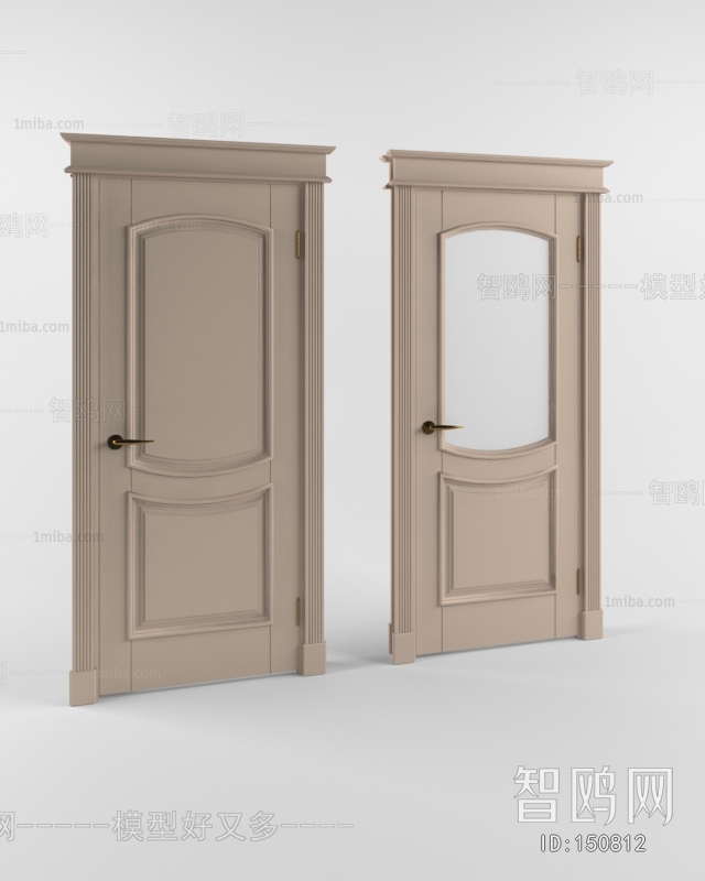 Modern Solid Wood Door