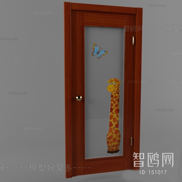 Modern Solid Wood Door