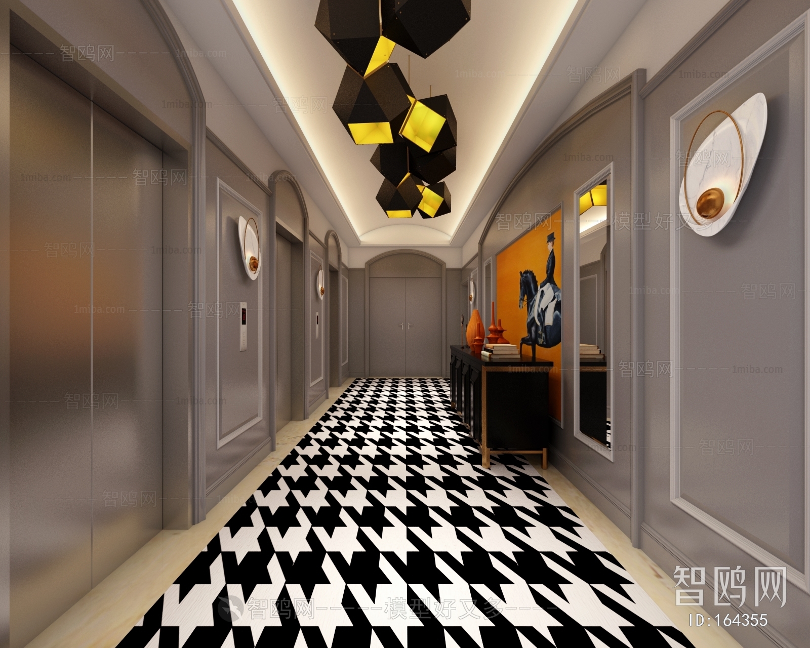 Modern Elevator Hall