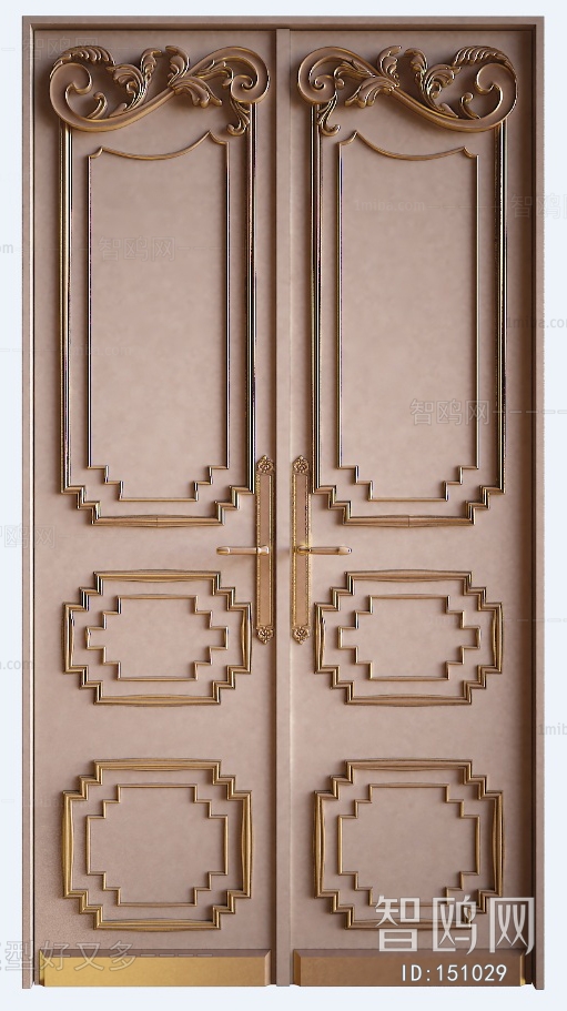 European Style Solid Wood Door