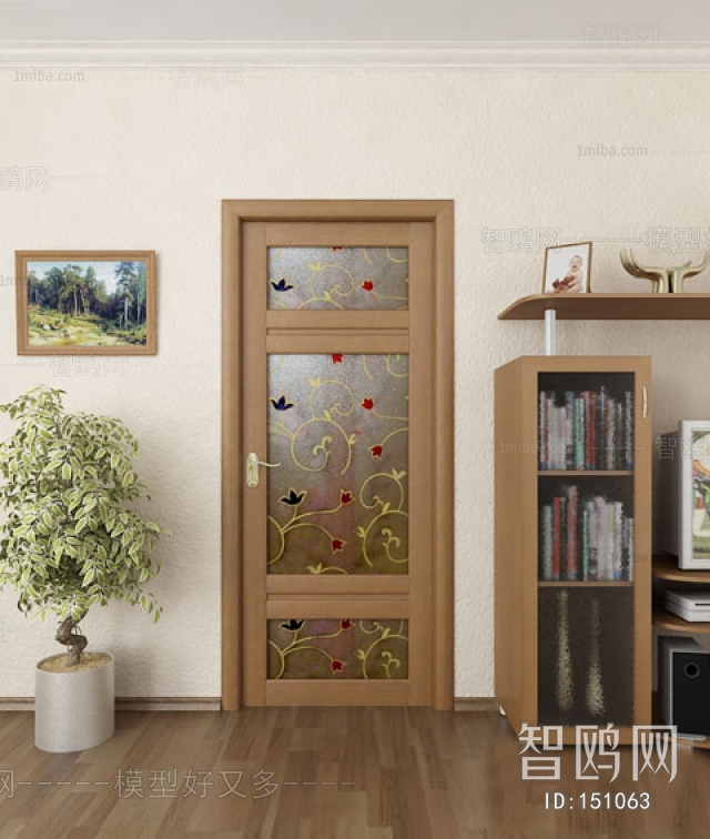 Modern Solid Wood Door