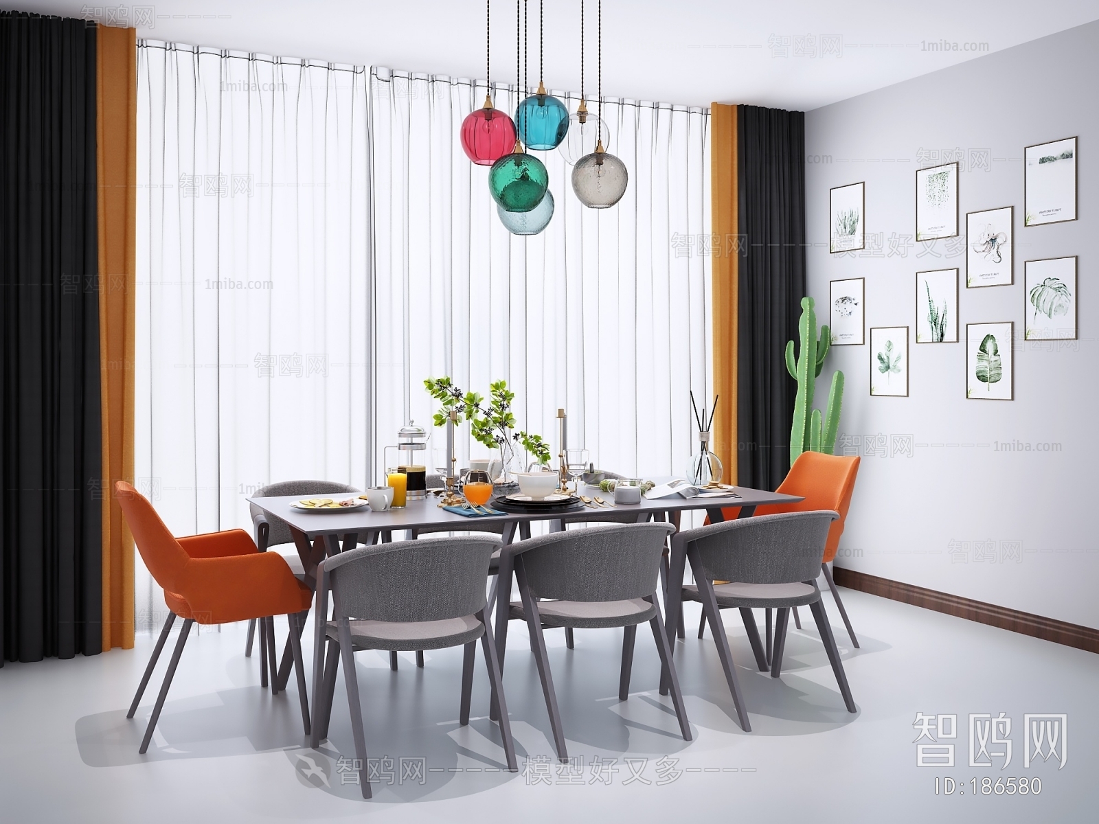 Modern Nordic Style Dining Table And Chairs