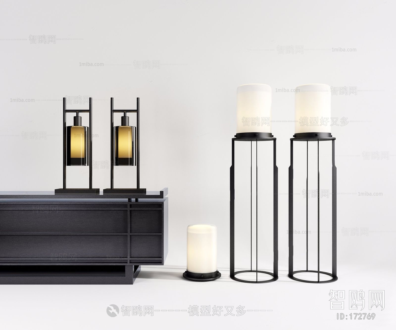 New Chinese Style Floor Lamp