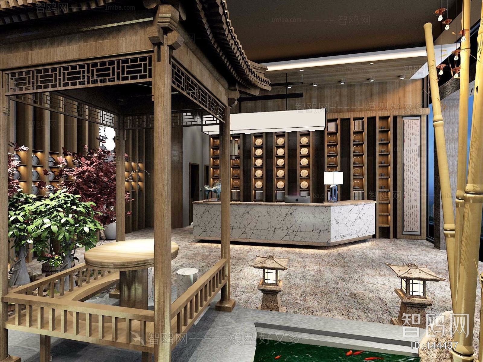 New Chinese Style Teahouse Tea House