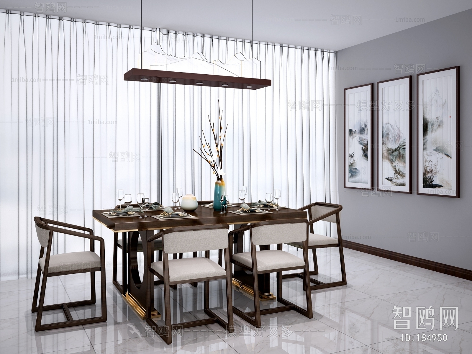 New Chinese Style Dining Table And Chairs