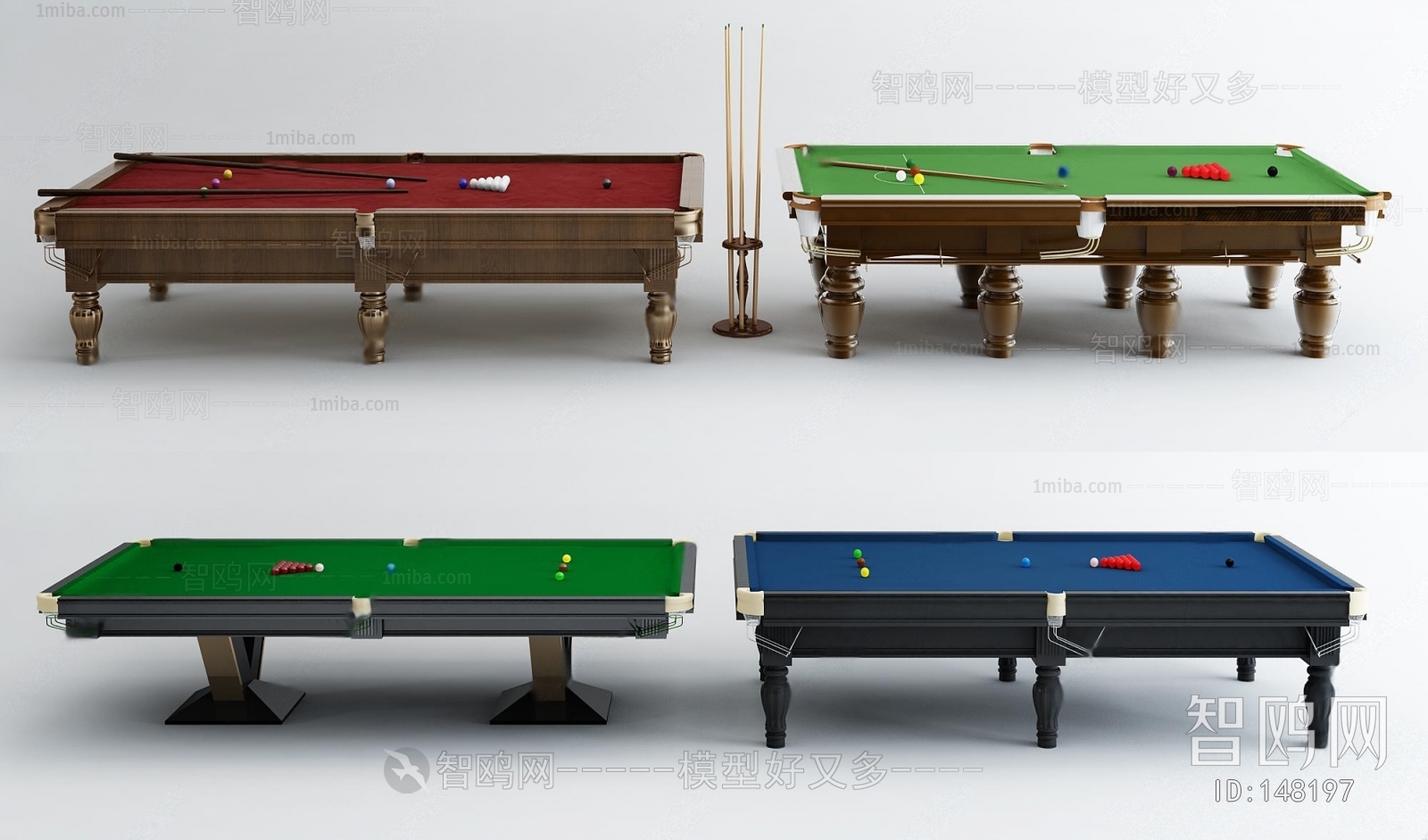 Simple European Style Pool Table