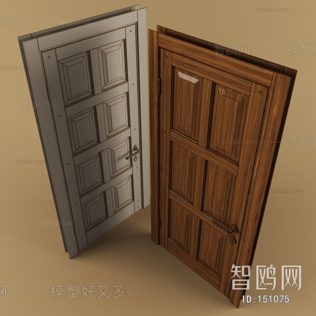 Modern Solid Wood Door