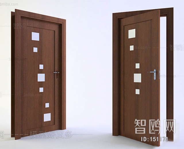 Modern Solid Wood Door