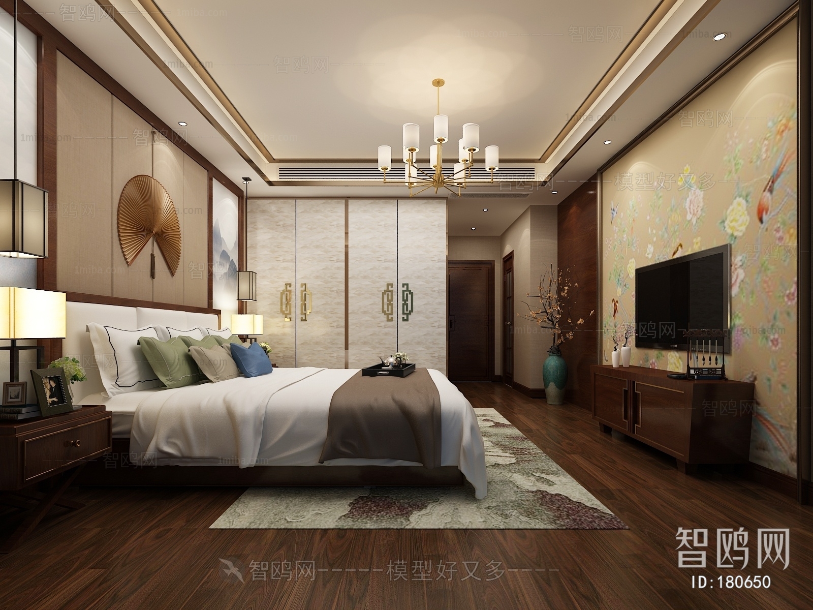 New Chinese Style Bedroom