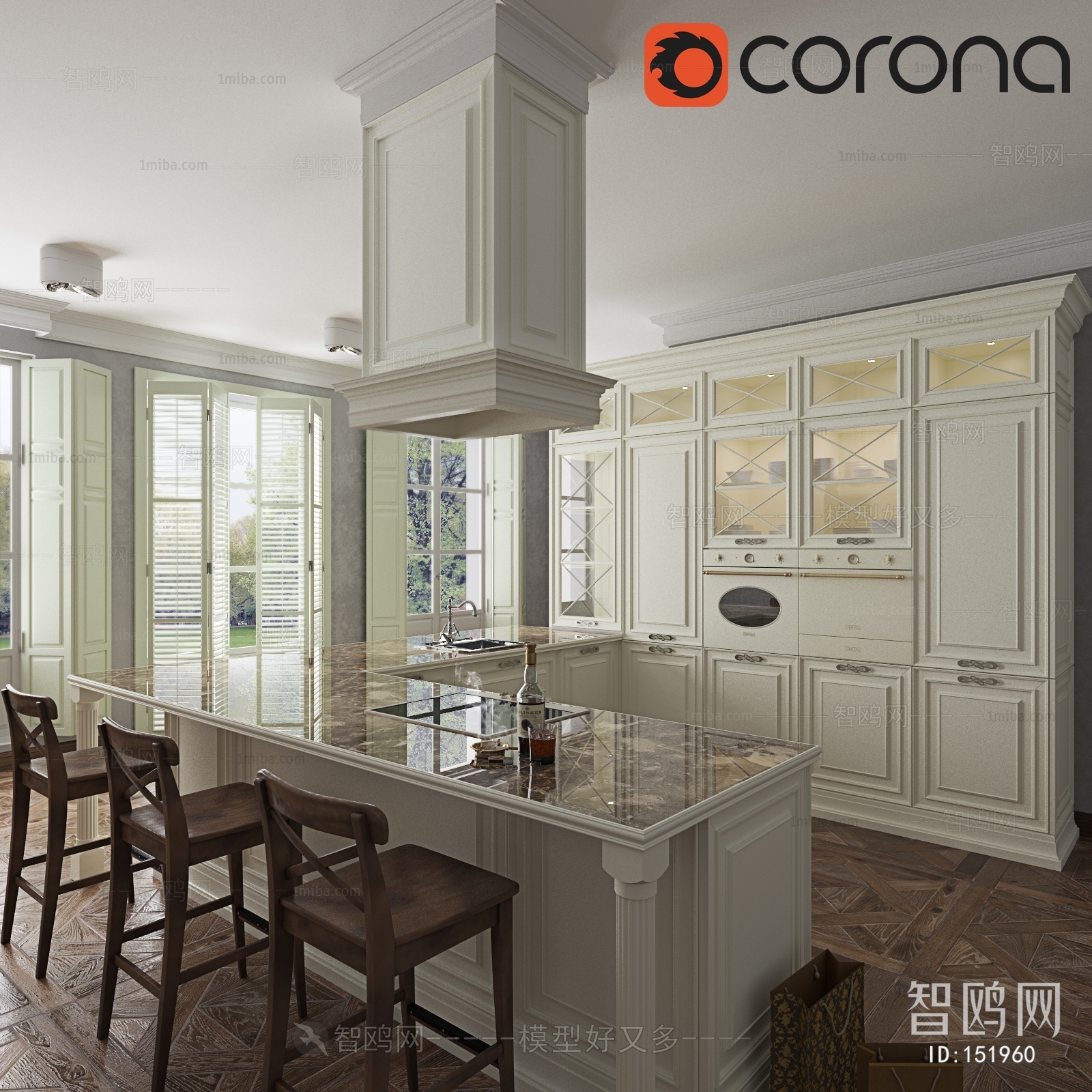 European Style Kitchen Cabinet