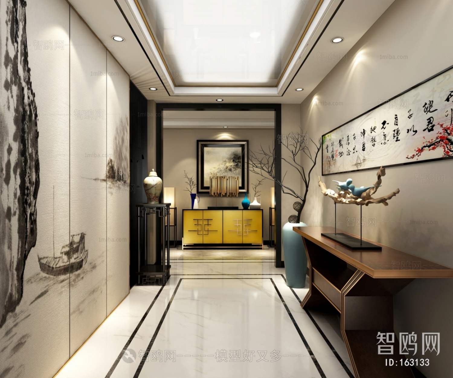 New Chinese Style Hallway