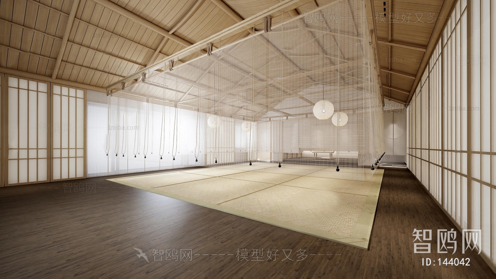 New Chinese Style Yoga Room