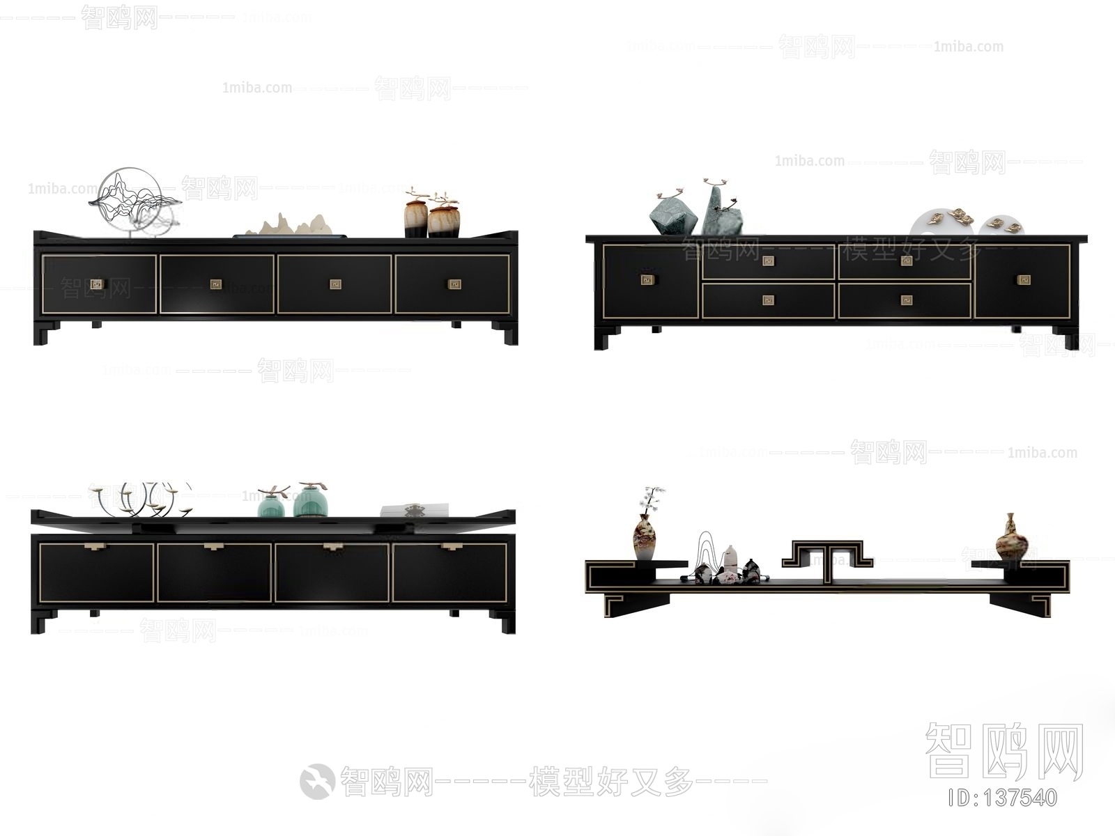 New Chinese Style TV Cabinet