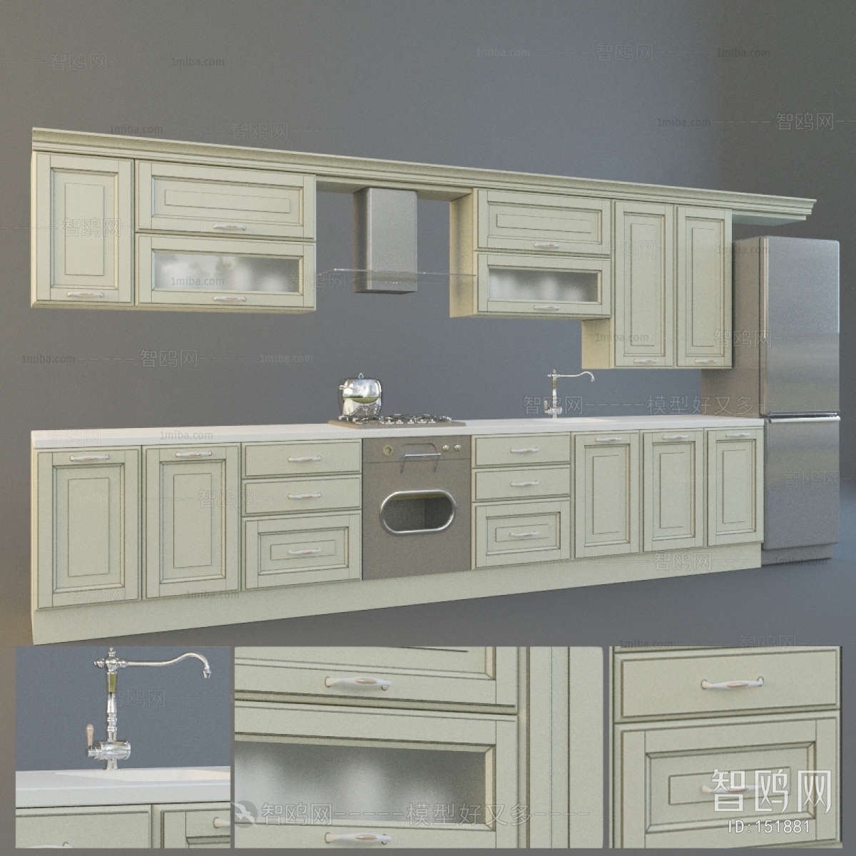 European Style Kitchen Cabinet